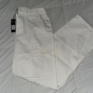 White Straight Jeans (brand new)